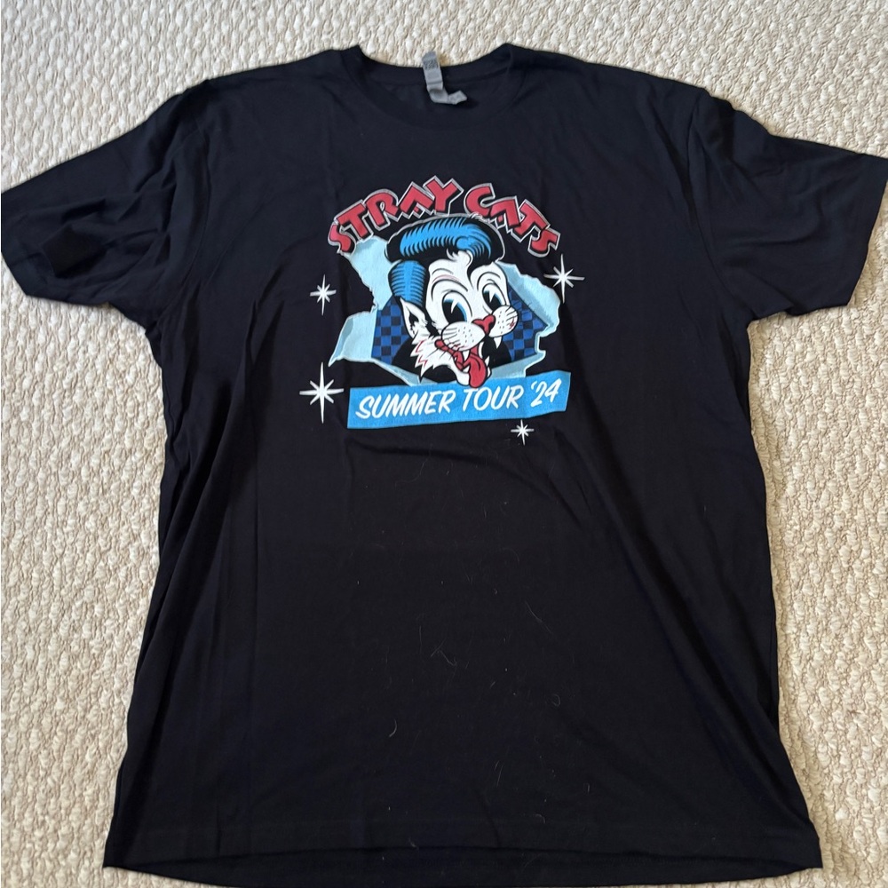 Stray Cats Summer Tour '24 Graphic Tee (new-never worn)